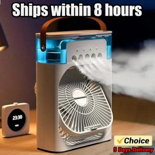 3-in-1 Portable Air Cooler, Humidifier & LED Night Light ❄️