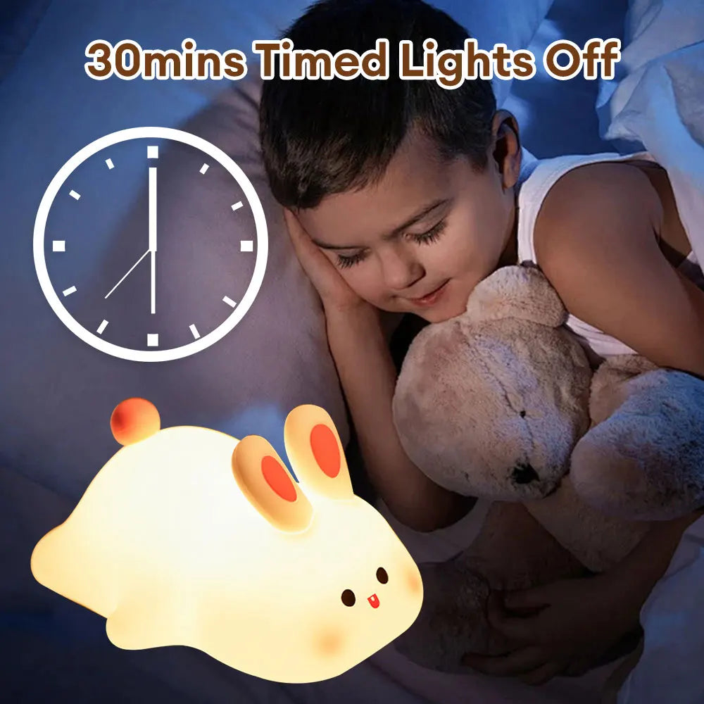 [New] Cuddle Bunny Touch Lamp - Rechargeable Kids Gift