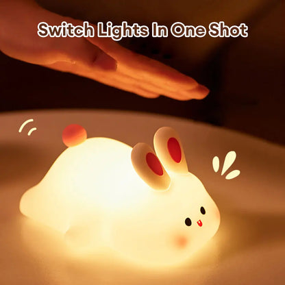 [New] Cuddle Bunny Touch Lamp - Rechargeable Kids Gift