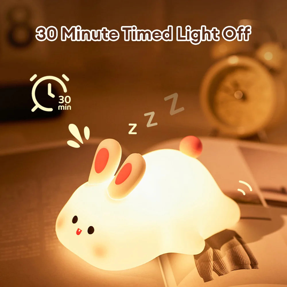 [New] Cuddle Bunny Touch Lamp - Rechargeable Kids Gift