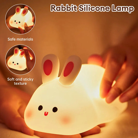 [New] Cuddle Bunny Touch Lamp - Rechargeable Kids Gift