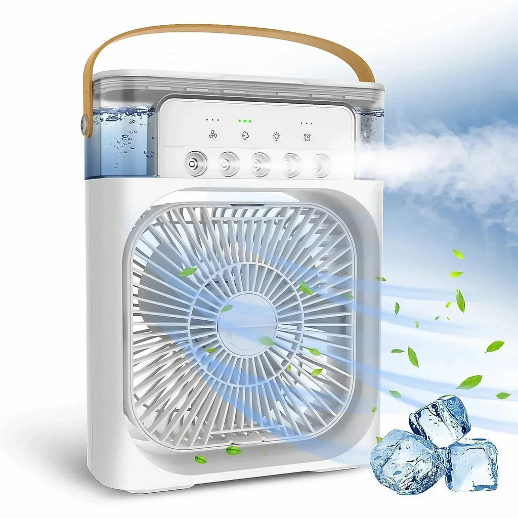 3-in-1 Portable Air Cooler, Humidifier & LED Night Light ❄️